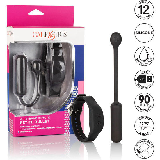 CALEXOTICS - BALA VIBRADORA PEQUEÑA CON PULSERA DE CONTROL 3 CALEXOTICS - BALA VIBRADORA PEQUEÑA CON PULSERA DE CONTROL - Imagen 3
