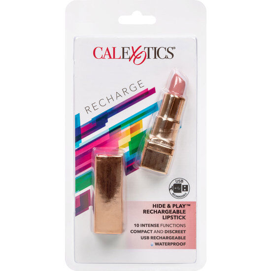 CALEXOTICS - BALA PINTALABIOS RECARGABLE HIDE & PLAY SOFT ROSA 2 CALEXOTICS - BALA PINTALABIOS RECARGABLE HIDE & PLAY SOFT ROSA - Imagen 2