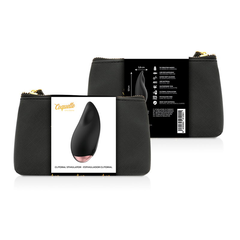 COQUETTE CHIC DESIRE - ESTIMULADOR CLÍTORIS NEGRO / GOLD GOTA 7 COQUETTE CHIC DESIRE - ESTIMULADOR CLÍTORIS NEGRO / GOLD GOTA - Imagen 7