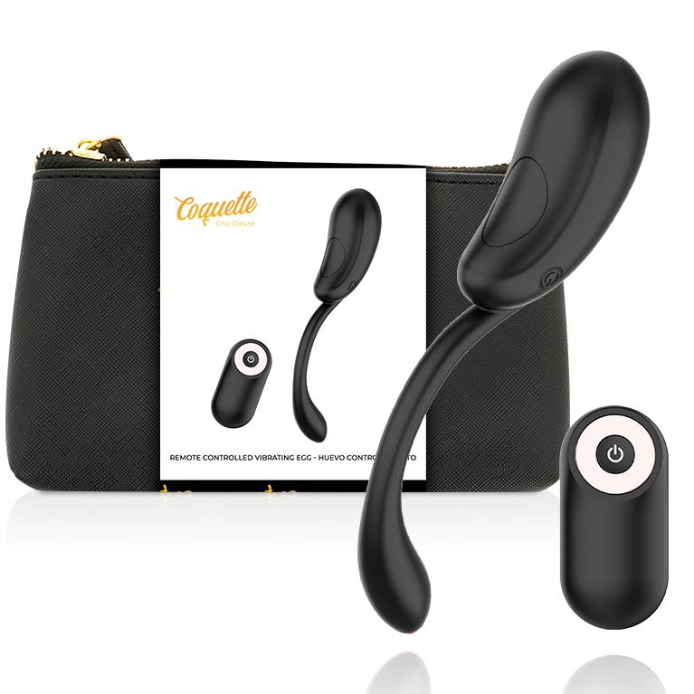 COQUETTE CHIC DESIRE - HUEVO CONTROL REMOTO RECARGABLE NEGRO / GOLD 9 COQUETTE CHIC DESIRE - HUEVO CONTROL REMOTO RECARGABLE NEGRO / GOLD - Imagen 9