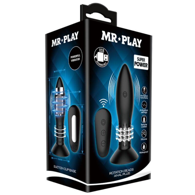 MR PLAY - PLUG CON BOLAS ROTADORAS NEGRO CONTROL REMOTO 7 MR PLAY - PLUG CON BOLAS ROTADORAS NEGRO CONTROL REMOTO - Imagen 7