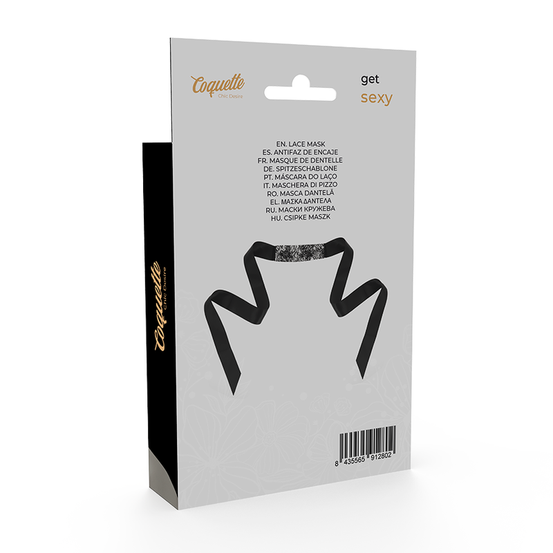 COQUETTE CHIC DESIRE - ANTIFAZ ENCAJE NEGRO CINTA 2 COQUETTE CHIC DESIRE - ANTIFAZ ENCAJE NEGRO CINTA - Imagen 2