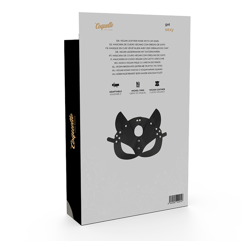 COQUETTE CHIC DESIRE - MÁSCARA CUERO VEGANO CON OREJAS DE GATO 3 COQUETTE CHIC DESIRE - MÁSCARA CUERO VEGANO CON OREJAS DE GATO - Imagen 3