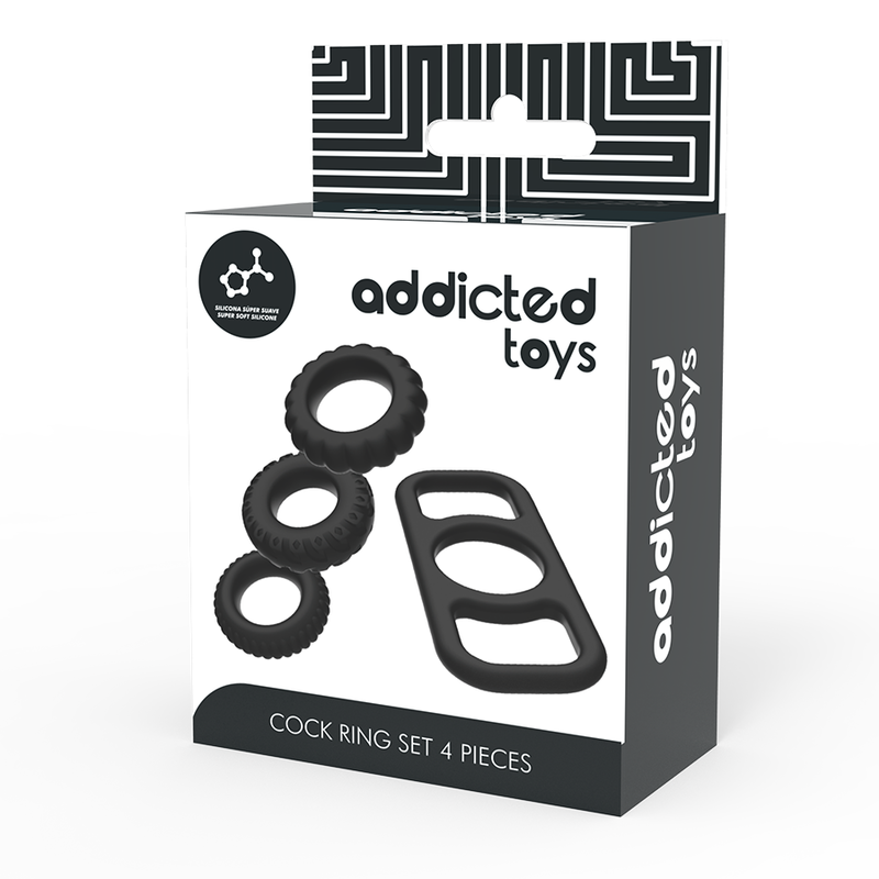 ADDICTED TOYS - SET 4 ANILLOS SILICONA PARA EL PENE 7 ADDICTED TOYS - SET 4 ANILLOS SILICONA PARA EL PENE - Imagen 7