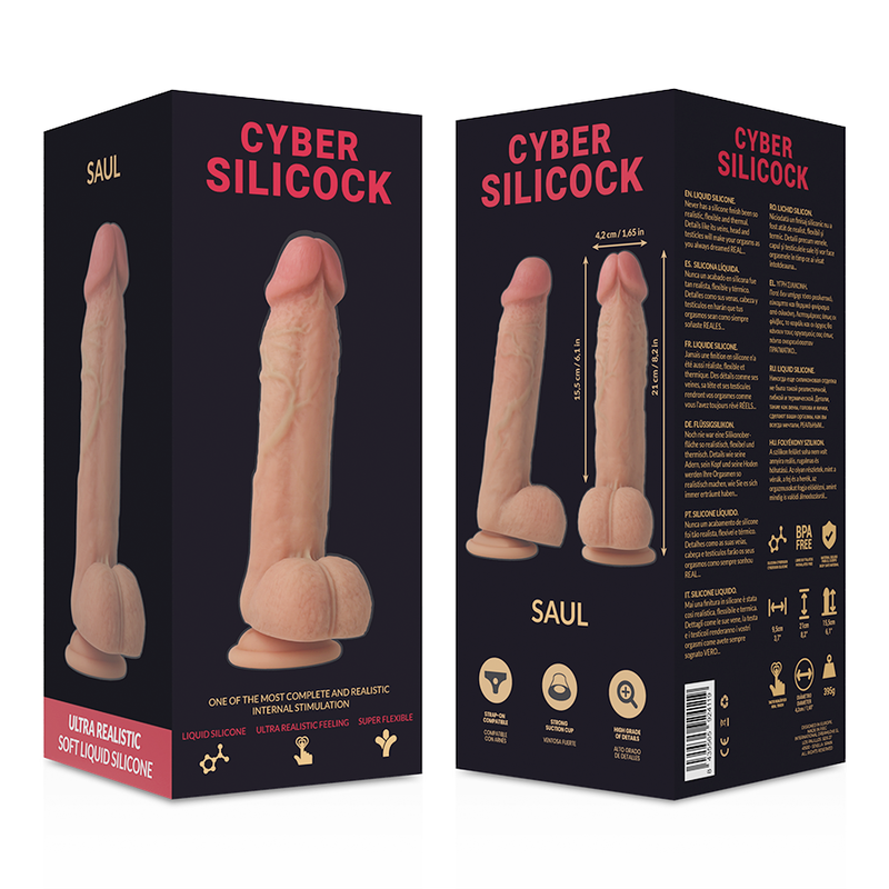 CYBER SILICOCK - ARNÉS SILICONA LIQUIDA SAUL 15.5 CM -O- 4.2 CM 8 CYBER SILICOCK - ARNÉS SILICONA LIQUIDA SAUL 15.5 CM -O- 4.2 CM - Imagen 8