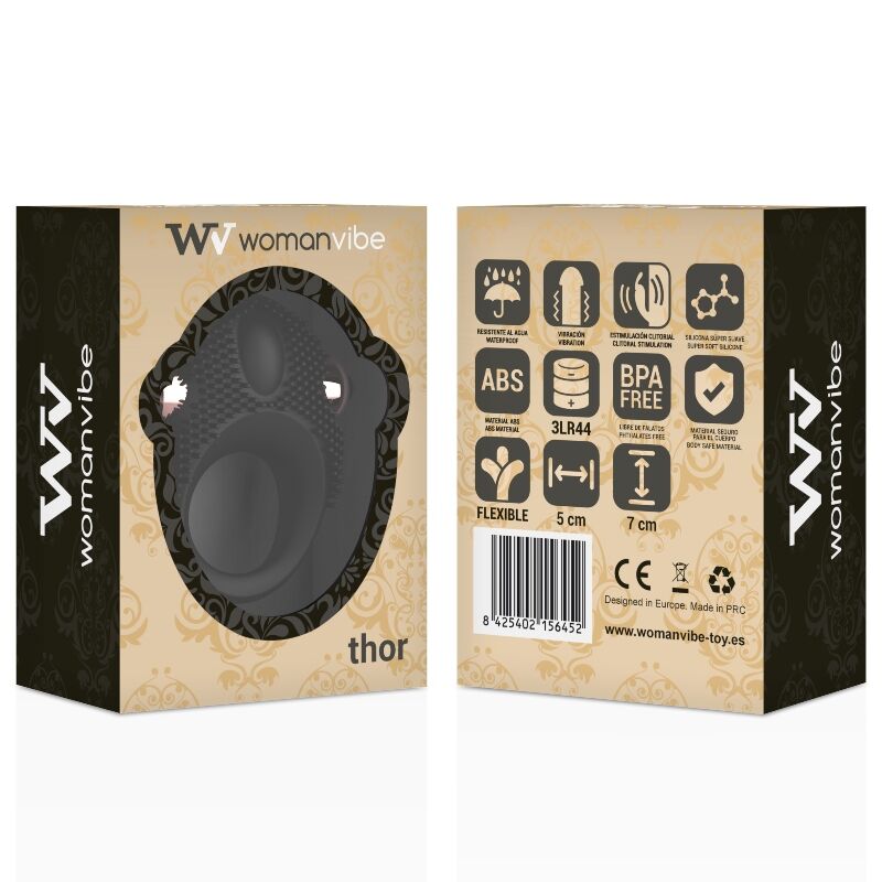 WOMANVIBE - THOR ANILLO VIBRADOR SILICONA 2 WOMANVIBE - THOR ANILLO VIBRADOR SILICONA - Imagen 2