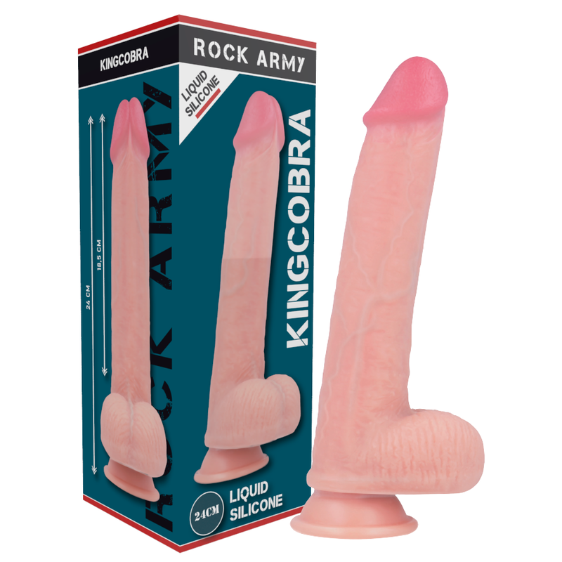 ROCKARMY - ARNÉS + LIQUID SILICONE DILDO PREMIUM KINGCOBRA 24 CM -O- 4.77 CM 9 ROCKARMY - ARNÉS + LIQUID SILICONE DILDO PREMIUM KINGCOBRA 24 CM -O- 4.77 CM - Imagen 9
