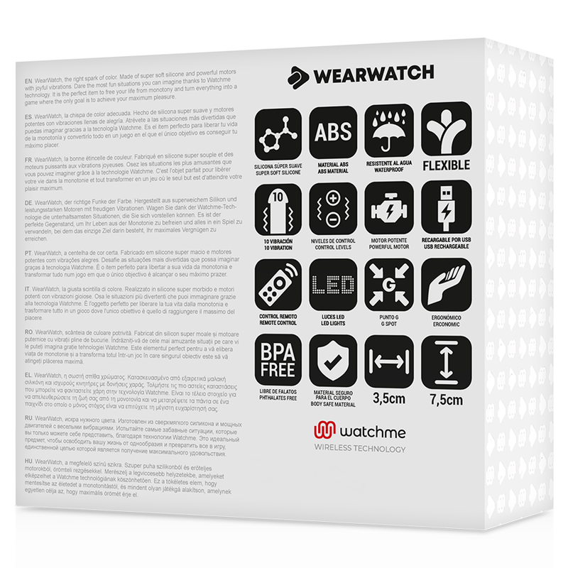 WEARWATCH - HUEVO CONTROL REMOTO TECHNOLOGY WATCHME AGUA MARINA / AZABACHE 6 WEARWATCH - HUEVO CONTROL REMOTO TECHNOLOGY WATCHME AGUA MARINA / AZABACHE - Imagen 6