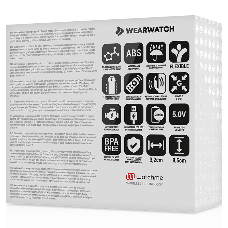 WEARWATCH - VIBRADOR DUAL TECHNOLOGY WATCHME AGUA MARINA / ROSA 5 WEARWATCH - VIBRADOR DUAL TECHNOLOGY WATCHME AGUA MARINA / ROSA - Imagen 5