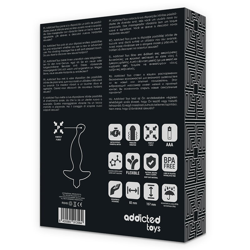 ADDICTED TOYS - MASAJEADOR ANAL CON VIBRACIÓN NEGRO MODELO 1 3 ADDICTED TOYS - MASAJEADOR ANAL CON VIBRACIÓN NEGRO MODELO 1 - Imagen 3