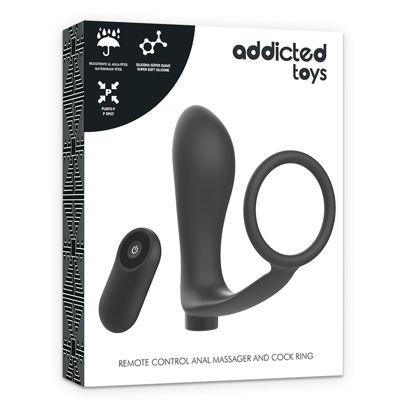 ADDICTED TOYS - ANILLA PENE CON PLUG ANAL CONTROL REMOTO NEGRO RECARGABLE 7 ADDICTED TOYS - ANILLA PENE CON PLUG ANAL CONTROL REMOTO NEGRO RECARGABLE - Imagen 7