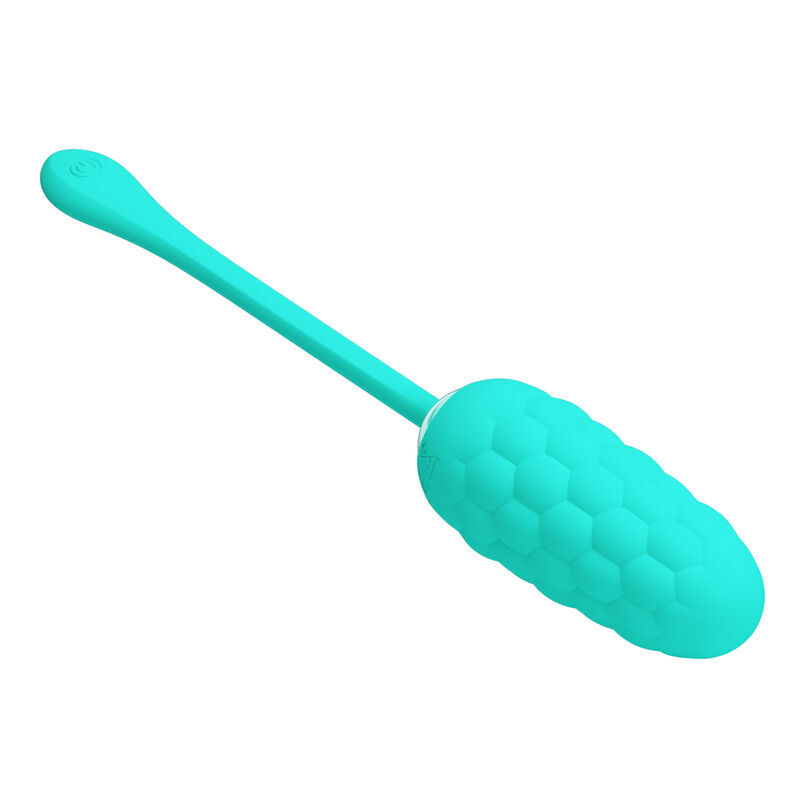 PRETTY LOVE - HUEVO VIBRADOR CON TEXTURA MARINA RECARGABLE VERDE AGUA 2 PRETTY LOVE - HUEVO VIBRADOR CON TEXTURA MARINA RECARGABLE VERDE AGUA - Imagen 2