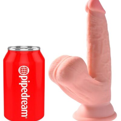 KING COCK – PLUS 3D DILDO SWINGING BALLS 12.7 CM
