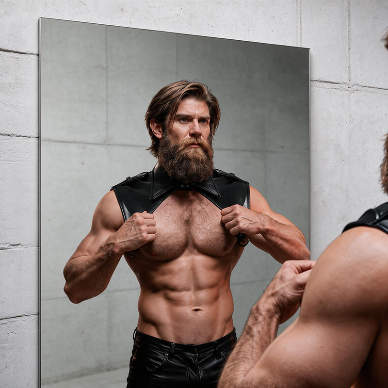 FETISH SUBMISSIVE ATTITUDE - ARNÉS BRIGADE AJUSTABLE ECOPIEL CUELLO HOMBRE 5 FETISH SUBMISSIVE ATTITUDE - ARNÉS BRIGADE AJUSTABLE ECOPIEL CUELLO HOMBRE - Imagen 5
