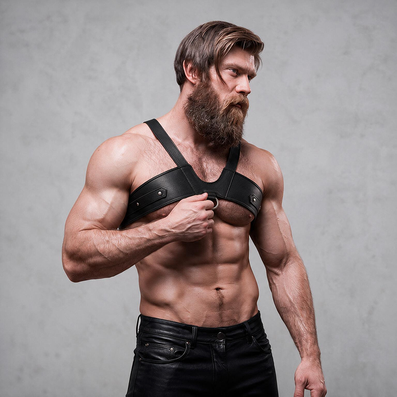 FETISH SUBMISSIVE ATTITUDE - ARNÉS ECOPIEL BRIGADE PECHO HOMBRE 5 FETISH SUBMISSIVE ATTITUDE - ARNÉS ECOPIEL BRIGADE PECHO HOMBRE - Imagen 5