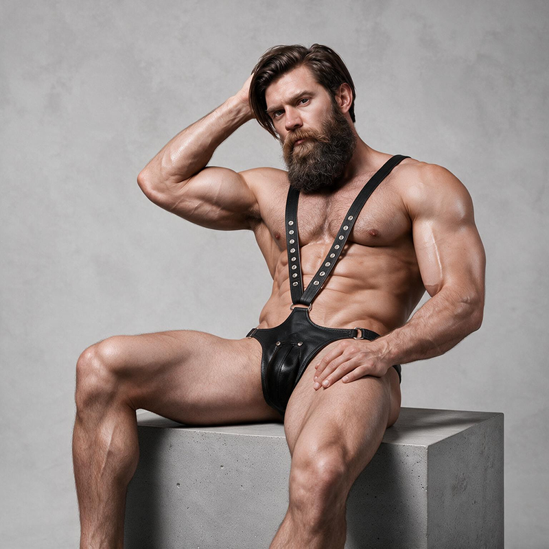 FETISH SUBMISSIVE ATTITUDE - ARNÉS ECOPIEL FORMA DE V HOMBRE 6 FETISH SUBMISSIVE ATTITUDE - ARNÉS ECOPIEL FORMA DE V HOMBRE - Imagen 6