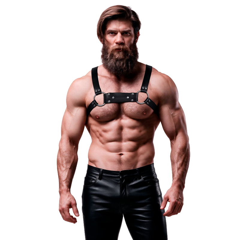 FETISH SUBMISSIVE ATTITUDE - ARNÉS BULLDOG ECOPIEL PECHO HOMBRE TALLA M/L 3 img 233418 2b22b929a2dfac5388f74c53d297da4f 1
