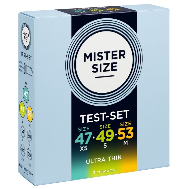 MISTER SIZE - PACK MUESTRA PRESERVATIVOS TALLA 47-49-53 MM (3 UNIDADES) 2 MISTER SIZE - PACK MUESTRA PRESERVATIVOS TALLA 47-49-53 MM (3 UNIDADES) - Imagen 2