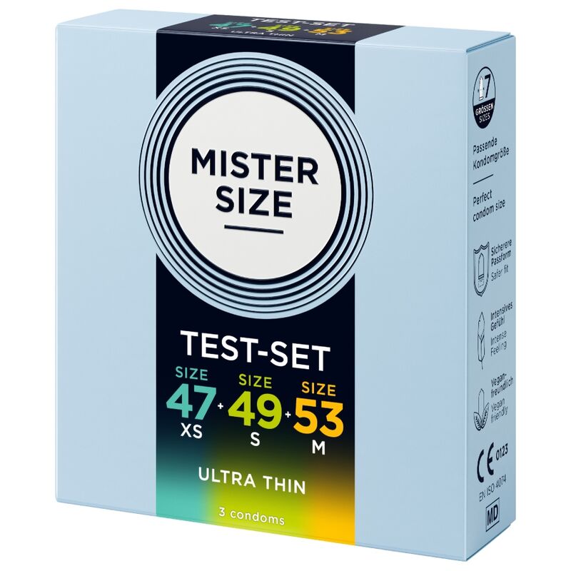 MISTER SIZE - PACK MUESTRA PRESERVATIVOS TALLA 47-49-53 MM (3 UNIDADES) 3 MISTER SIZE - PACK MUESTRA PRESERVATIVOS TALLA 47-49-53 MM (3 UNIDADES) - Imagen 3