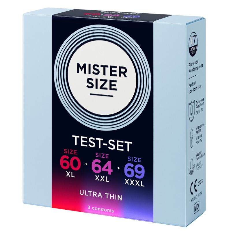 MISTER SIZE - PACK MUESTRA PRESERVATIVOS TALLA 60-64-69 MM (3 UNIDADES) 3 MISTER SIZE - PACK MUESTRA PRESERVATIVOS TALLA 60-64-69 MM (3 UNIDADES) - Imagen 3