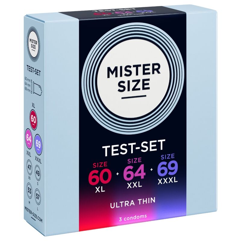 MISTER SIZE - PACK MUESTRA PRESERVATIVOS TALLA 60-64-69 MM (3 UNIDADES) 4 MISTER SIZE - PACK MUESTRA PRESERVATIVOS TALLA 60-64-69 MM (3 UNIDADES) - Imagen 4