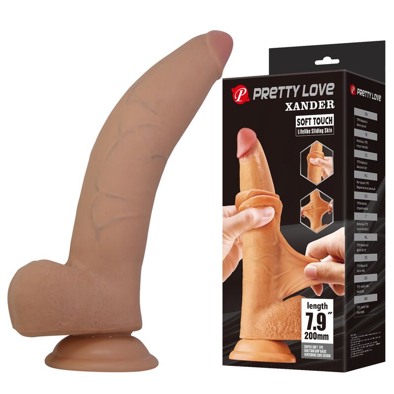 PRETTY LOVE - XANDER DILDO REALÍSTICO 20 CM Ø 5 CM COLOR NATURAL 4 img 228568 36f07de3ae21acdc8429522216720116 1
