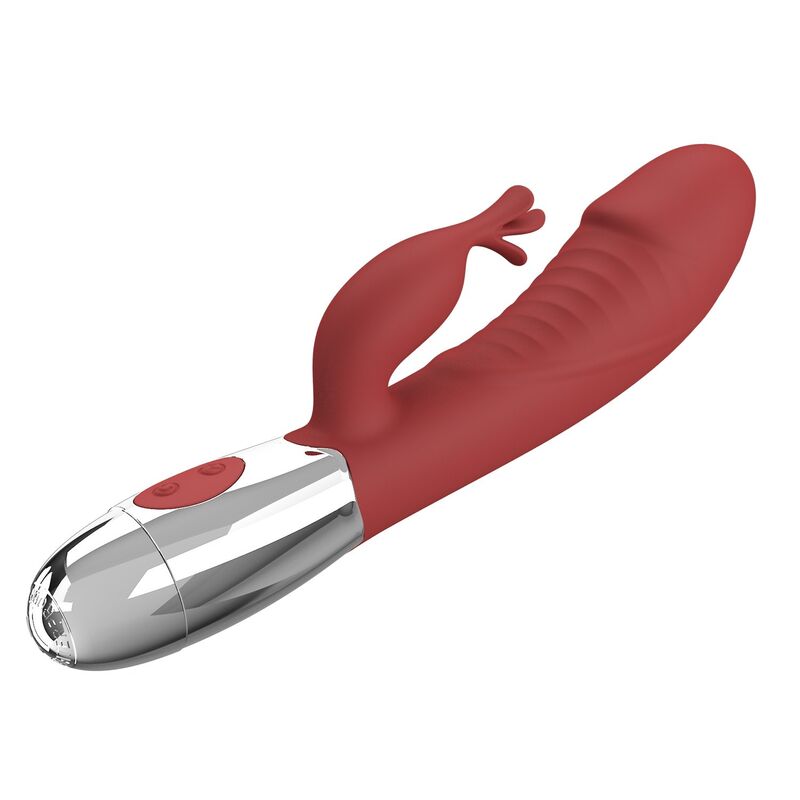 PRETTY LOVE - VIBRADOR RABBIT ROSEWOOD 30 FUNCIONES RECARGABLE USB ROJO 4 PRETTY LOVE - VIBRADOR RABBIT ROSEWOOD 30 FUNCIONES RECARGABLE USB ROJO - Imagen 4
