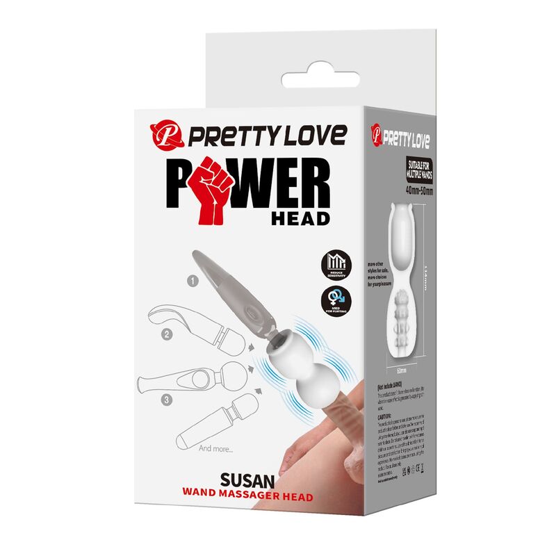 PRETTY LOVE - SUSAN CABEZAL POWER HEAD PARA MASAJEADOR VARITA Ø 6,5 CM 3 PRETTY LOVE - SUSAN CABEZAL POWER HEAD PARA MASAJEADOR VARITA Ø 6,5 CM - Imagen 3