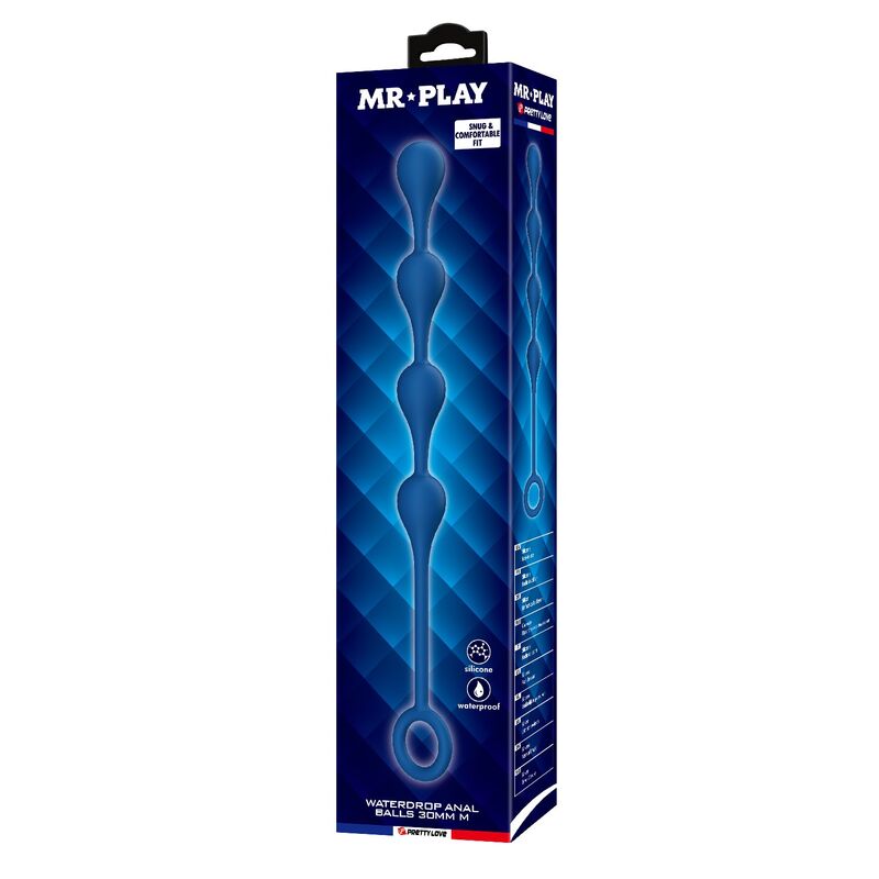 MR PLAY - BOLAS ANALES SILICONA AZUL TALLA M 33 CM 3 MR PLAY - BOLAS ANALES SILICONA AZUL TALLA M 33 CM - Imagen 3