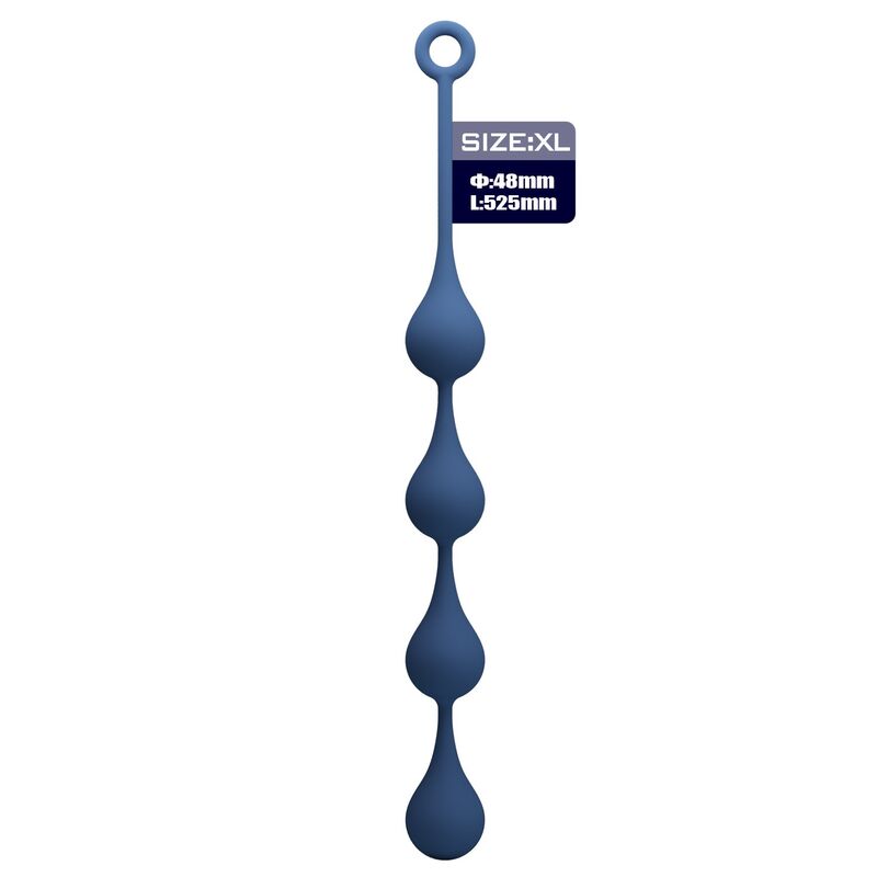 MR PLAY - BOLAS ANALES SILICONA AZUL TALLA XL 52,5 CM 2 MR PLAY - BOLAS ANALES SILICONA AZUL TALLA XL 52,5 CM - Imagen 2