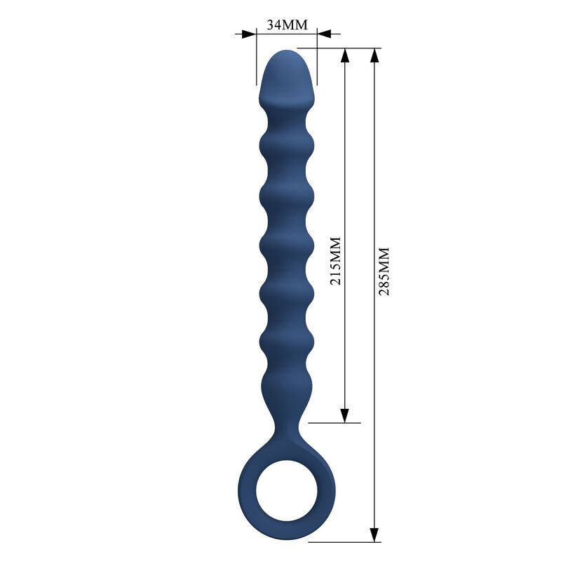 MR PLAY - BOLAS ANALES Y PLUG ANAL SILICONA AZUL -Ø- 3,4 CM - 28,5 CM 4 MR PLAY - BOLAS ANALES Y PLUG ANAL SILICONA AZUL -Ø- 3,4 CM - 28,5 CM - Imagen 4