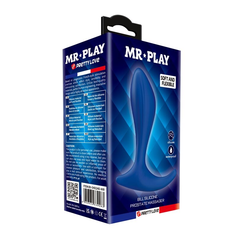 MR PLAY - MASAJEADOR DE PRÓSTATA AZUL 5 MR PLAY - MASAJEADOR DE PRÓSTATA AZUL - Imagen 5