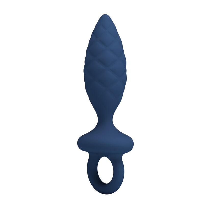 MR PLAY - PLUG ANAL TEXTURIZADO CON ANILLA AZUL L 5 MR PLAY - PLUG ANAL TEXTURIZADO CON ANILLA AZUL L - Imagen 5