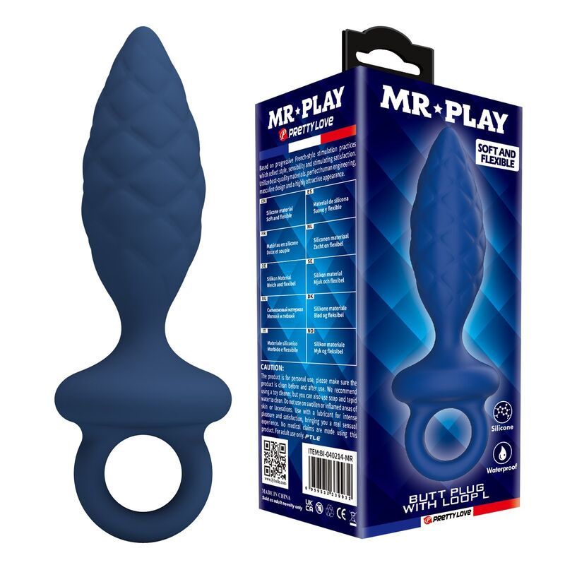 MR PLAY - PLUG ANAL TEXTURIZADO CON ANILLA AZUL L 2 img 228872 5c993a4cf20894affa9759570355ecf4 1