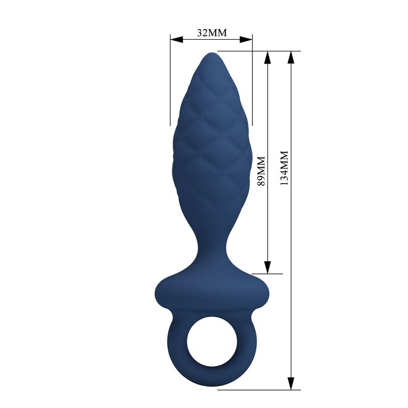 MR PLAY - PLUG ANAL TEXTURIZADO CON ANILLA AZUL M 7 MR PLAY - PLUG ANAL TEXTURIZADO CON ANILLA AZUL M - Imagen 7
