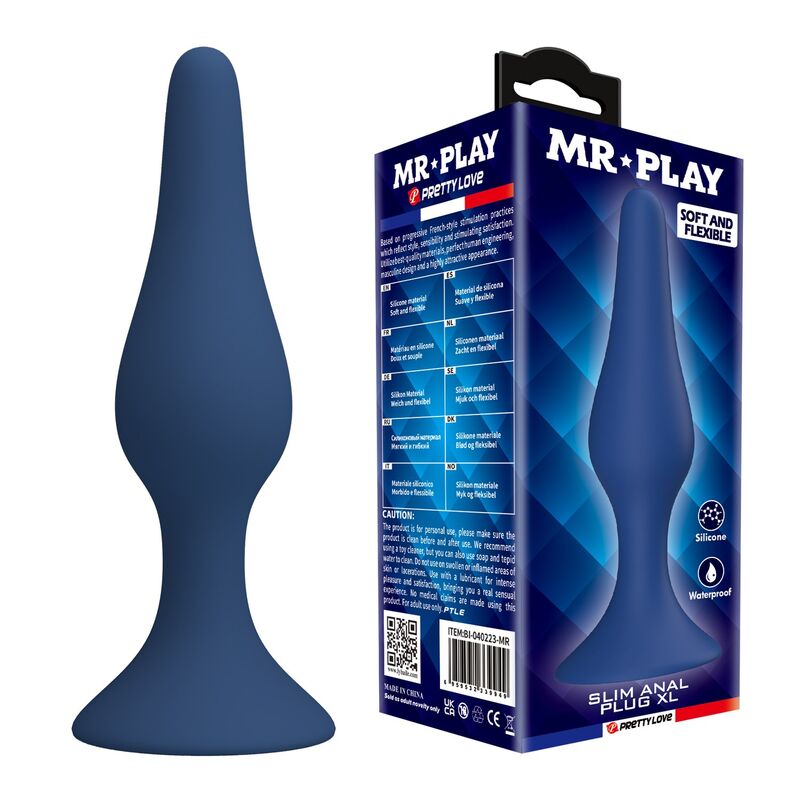 MR PLAY - PLUG ANAL CÓNICO SILICONA AZUL XL 16 img 228925 9b9691c7c668f6b1340aa8270bc5743e 1