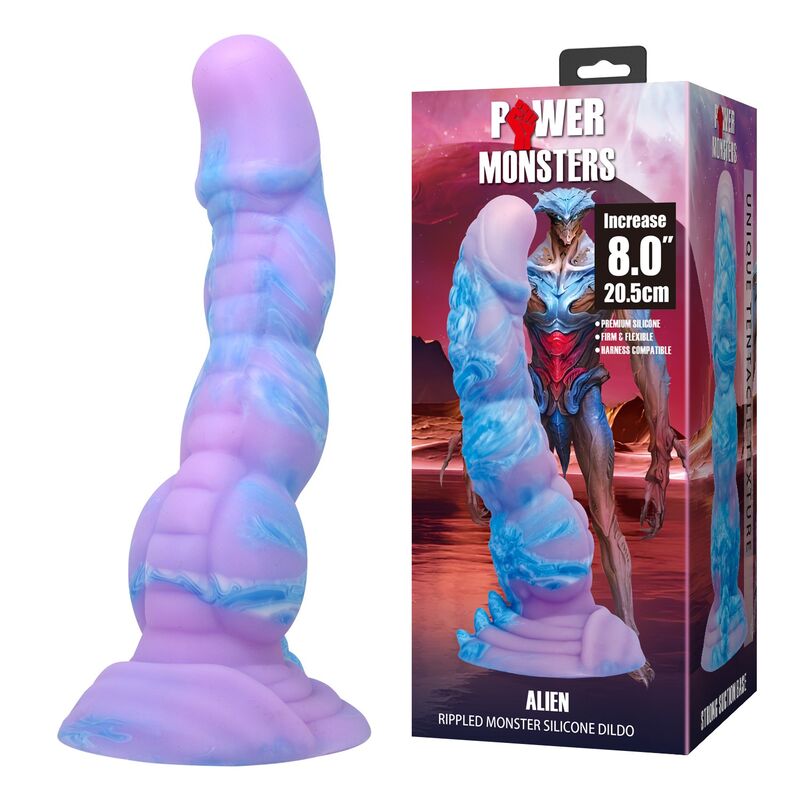 POWER MONSTERS - ALIEN DILDO 20,5 CM Ø 4,8 CM 2 POWER MONSTERS - ALIEN DILDO 20,5 CM Ø 4,8 CM - Imagen 2