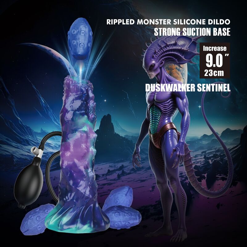 POWER MONSTERS - DUSKWALKER SENTINEL DILDO HINCHABLE FANTASÍA TRICOLOR 23 CM Ø 5 CM 3 POWER MONSTERS - DUSKWALKER SENTINEL DILDO HINCHABLE FANTASÍA TRICOLOR 23 CM Ø 5 CM - Imagen 3