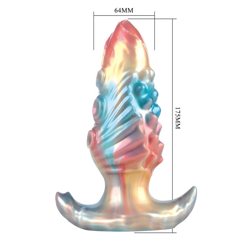 POWER MONSTERS - EBON LEVIATHAN PLUG ANAL HINCHABLE FANTASÍA TRICOLOR 18 CM 6 POWER MONSTERS - EBON LEVIATHAN PLUG ANAL HINCHABLE FANTASÍA TRICOLOR 18 CM - Imagen 6