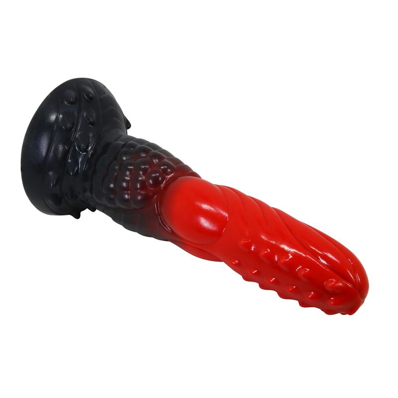 POWER MONSTERS - FIRE DRAGON DILDO FANTASÍA CON VENTOSA 24,5 CM Ø 5,8 CM ROJO Y NEGRO 3 POWER MONSTERS - FIRE DRAGON DILDO FANTASÍA CON VENTOSA 24,5 CM Ø 5,8 CM ROJO Y NEGRO - Imagen 3