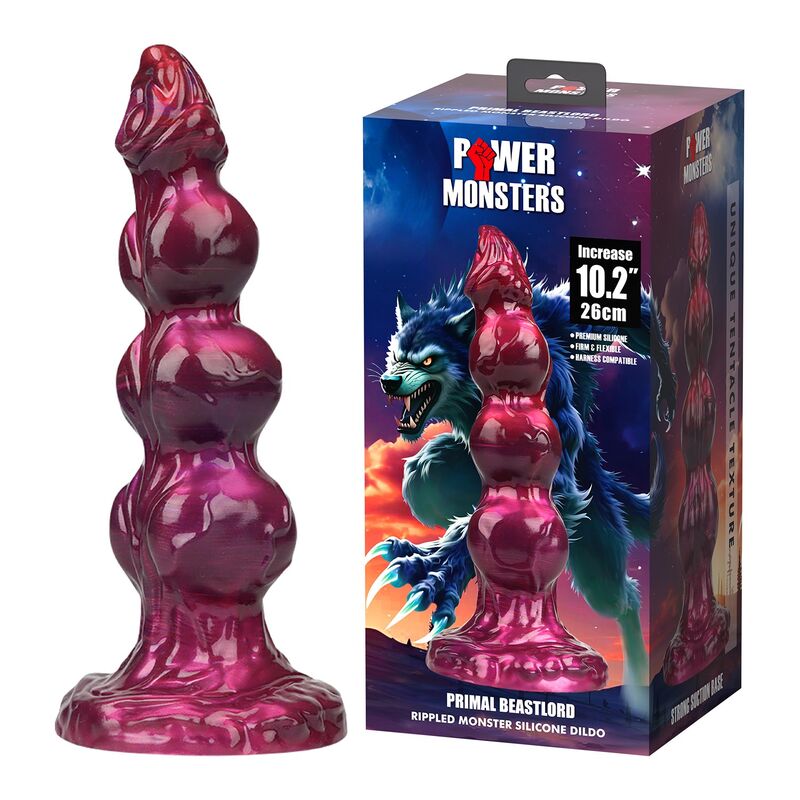 POWER MONSTERS - PRIMAL BEASTLORD DILDO FANTASÍA ROSA TRANSLÚCIDO 26 CM Ø 5 CM 2 POWER MONSTERS - PRIMAL BEASTLORD DILDO FANTASÍA ROSA TRANSLÚCIDO 26 CM Ø 5 CM - Imagen 2