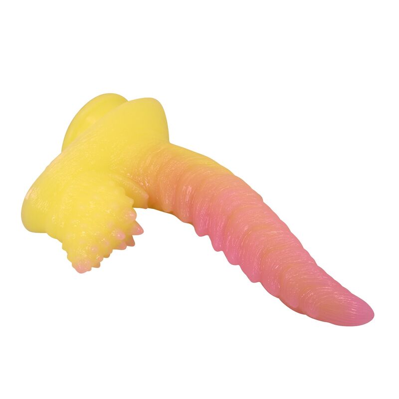 POWER MONSTERS - RIPPLIED MONSTER DILDO FANTASÍA CON VENTOSA 22,5 CM Ø 5,5 CM ROSA Y AMARILLO 8 POWER MONSTERS - RIPPLIED MONSTER DILDO FANTASÍA CON VENTOSA 22,5 CM Ø 5,5 CM ROSA Y AMARILLO - Imagen 8