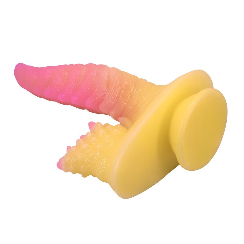 POWER MONSTERS - RIPPLIED MONSTER DILDO FANTASÍA CON VENTOSA 22,5 CM Ø 5,5 CM ROSA Y AMARILLO 6 POWER MONSTERS - RIPPLIED MONSTER DILDO FANTASÍA CON VENTOSA 22,5 CM Ø 5,5 CM ROSA Y AMARILLO - Imagen 6
