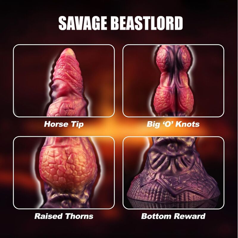 POWER MONSTERS - SAVAGE BEASTLORD DILDO FANTASÍA TRICOLOR 24 CM Ø 5 CM 4 POWER MONSTERS - SAVAGE BEASTLORD DILDO FANTASÍA TRICOLOR 24 CM Ø 5 CM - Imagen 4
