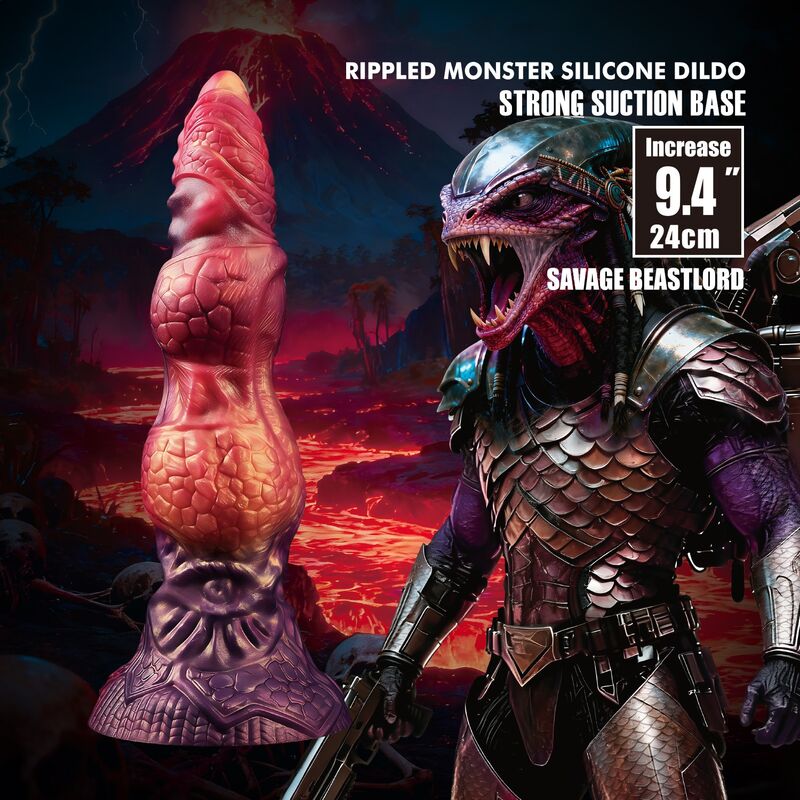 POWER MONSTERS - SAVAGE BEASTLORD DILDO FANTASÍA TRICOLOR 24 CM Ø 5 CM 3 POWER MONSTERS - SAVAGE BEASTLORD DILDO FANTASÍA TRICOLOR 24 CM Ø 5 CM - Imagen 3