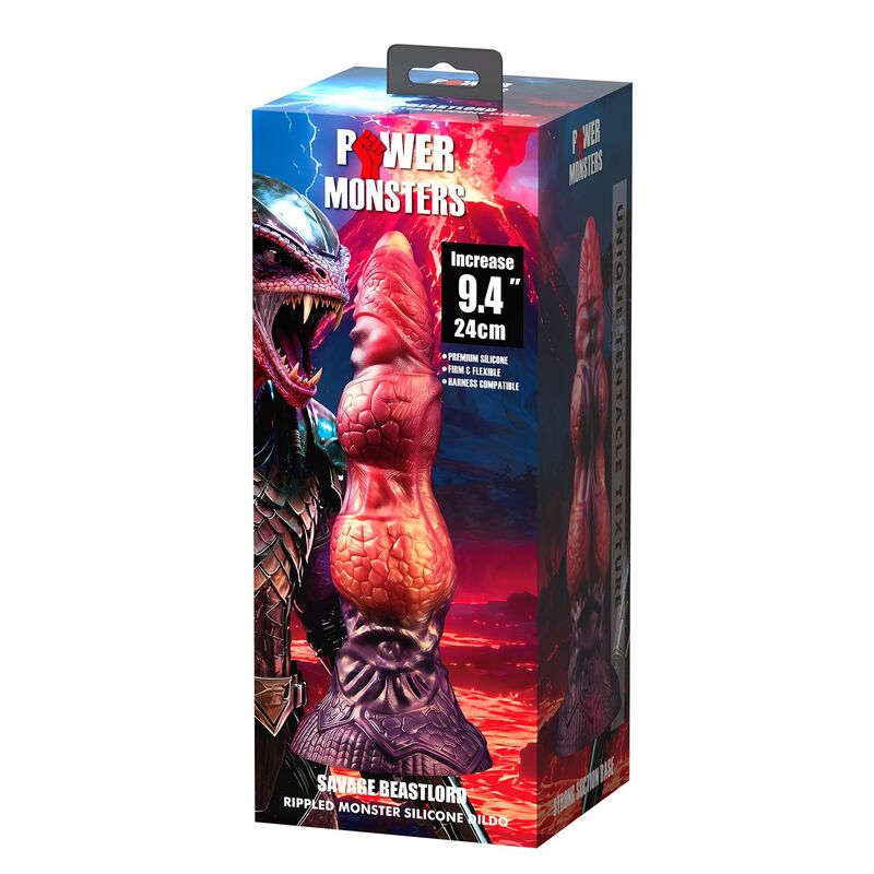 POWER MONSTERS - SAVAGE BEASTLORD DILDO FANTASÍA TRICOLOR 24 CM Ø 5 CM 6 POWER MONSTERS - SAVAGE BEASTLORD DILDO FANTASÍA TRICOLOR 24 CM Ø 5 CM - Imagen 6