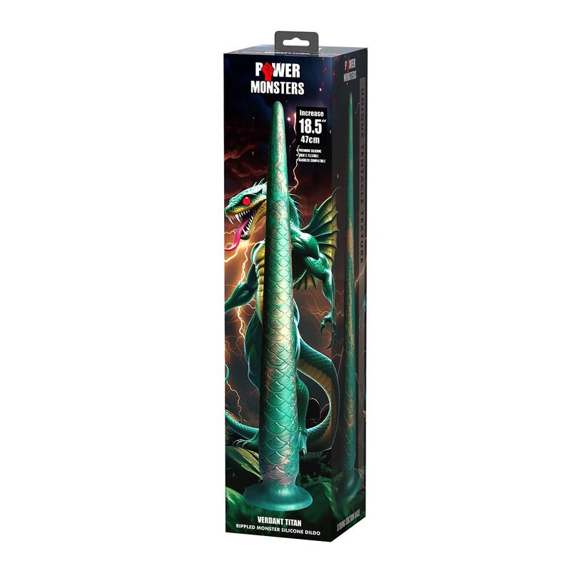 POWER MONSTERS - WILDWYRM TAIL DILDO BICOLOR 47 CM Ø 4 CM 5 POWER MONSTERS - WILDWYRM TAIL DILDO BICOLOR 47 CM Ø 4 CM - Imagen 5