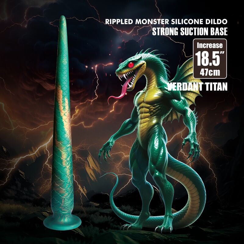 POWER MONSTERS - WILDWYRM TAIL DILDO BICOLOR 47 CM Ø 4 CM 3 POWER MONSTERS - WILDWYRM TAIL DILDO BICOLOR 47 CM Ø 4 CM - Imagen 3