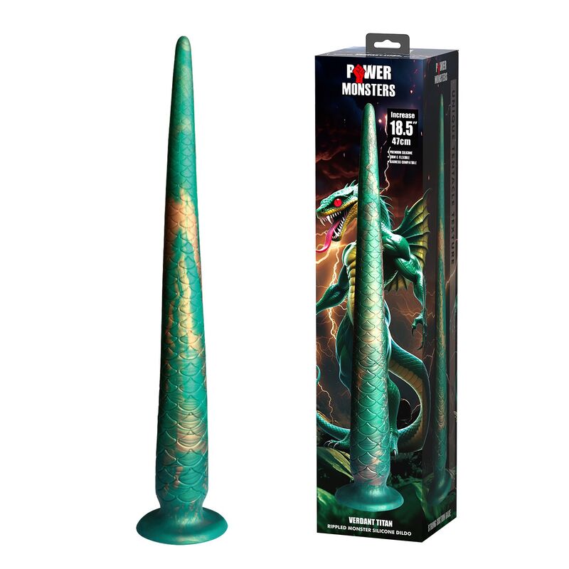 POWER MONSTERS - WILDWYRM TAIL DILDO BICOLOR 47 CM Ø 4 CM 2 POWER MONSTERS - WILDWYRM TAIL DILDO BICOLOR 47 CM Ø 4 CM - Imagen 2