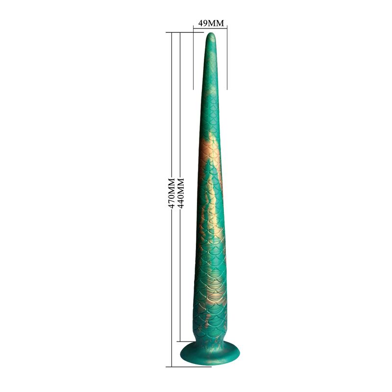 POWER MONSTERS - WILDWYRM TAIL DILDO BICOLOR 47 CM Ø 4 CM 8 POWER MONSTERS - WILDWYRM TAIL DILDO BICOLOR 47 CM Ø 4 CM - Imagen 8